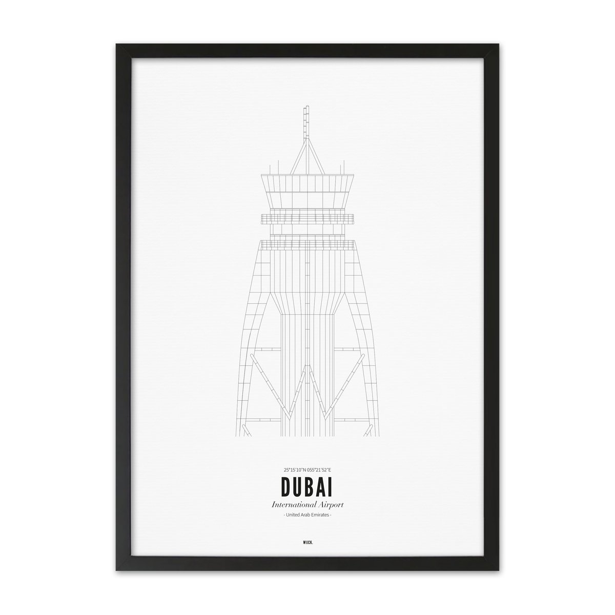 Poster von Flughafen Dubai | WIJCK.